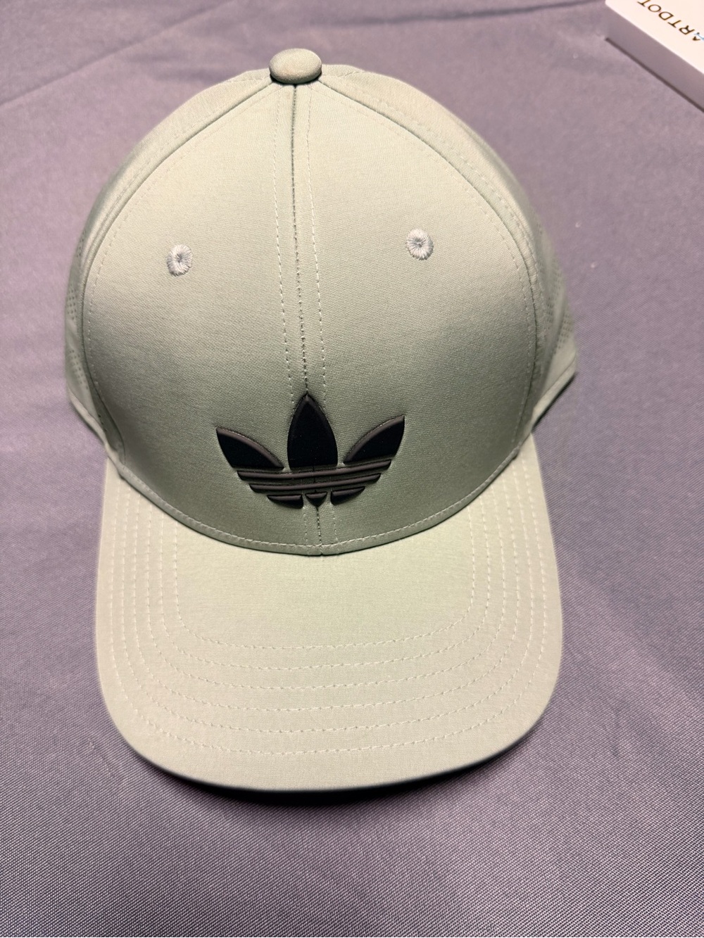 adidas Mint Green Baseball Cap with Black Trefoil